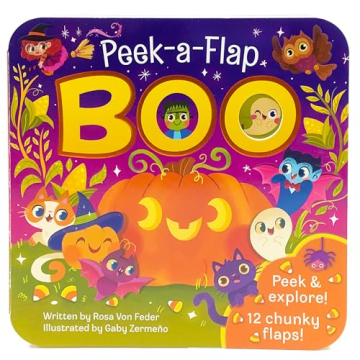 Boo Halloween Lift-a-Flap Board Book for Ages 0-4 - Fun and Engaging!