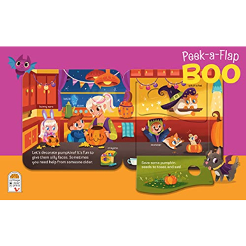Boo Halloween Lift-a-Flap Board Book for Babies to Toddlers