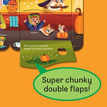 Boo Halloween Lift-a-Flap Board Book for Babies to Toddlers