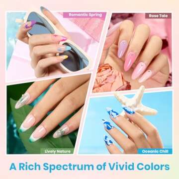 Beetles Gel Nail Polish Set, 119 PCS 100 Colors Gel Polish Kit Base Glossy Matte Glitter Top Coat Ge...