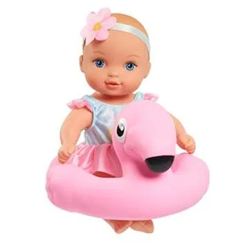 WaterBabies Doll Bathtime Fun Flamingo, Support a Partnership with charity: water, Water Filled Baby Doll, Kids Toys for Ages 3 Up by Just Play