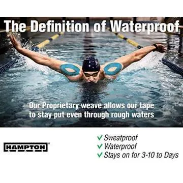 Hampton Adams 2 Pack Kinesiology Tape for Pain Relief