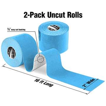 Hampton Adams 2 Pack Kinesiology Tape for Pain Relief