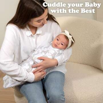 Bublo Baby Swaddle Sleep Sack with Zipper - Swaddles for Newborns - 3 Pack Baby Swaddles for 0-3 Months - Infant Sleeping Swaddle Sack – Adjustable Swaddle Blanket Wrap Boy Girl, Grey Zebras
