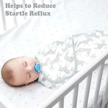 Bublo Baby Swaddle Sleep Sack with Zipper - Swaddles for Newborns - 3 Pack Baby Swaddles for 0-3 Months - Infant Sleeping Swaddle Sack – Adjustable Swaddle Blanket Wrap Boy Girl, Grey Zebras