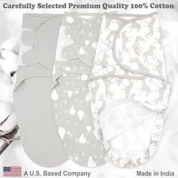 Bublo Baby Swaddle Sleep Sack with Zipper - Swaddles for Newborns - 3 Pack Baby Swaddles for 0-3 Months - Infant Sleeping Swaddle Sack – Adjustable Swaddle Blanket Wrap Boy Girl, Grey Zebras