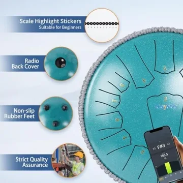 Ceyodo 13 Inch Rain Drum - Handpan Meditation Instrument