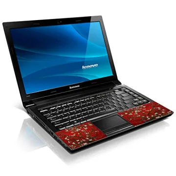 LSS Laptop 15 15.6 Skin Cover with Colorful Red Almond Trees Pattern for HP Dell Lenovo Apple Asus A...