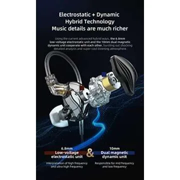 KZ ZEX Earbuds - Hybrid Electrostatic & Dynamic Sound