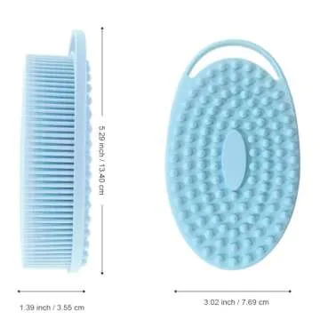 Soft Silicone Body Scrubber 2 PCS - Exfoliating Loofah for Sensitive Skin