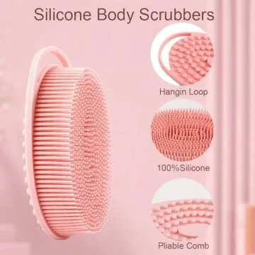 Soft Silicone Body Scrubber for Gentle Exfoliation and Care