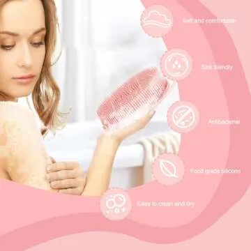 Soft Silicone Body Scrubber for Gentle Exfoliation and Care