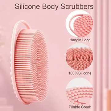 Soft Silicone Body Scrubber for Gentle Exfoliation and Care