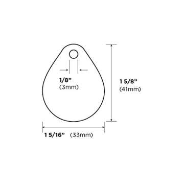 Dynotag® Web Enabled Smart Round Laminated Synthetic ID Tag. Property Tag for Bags, Keychain, Personal Items - Multiple Uses, with DynoIQ™ & Lifetime Recovery Service. 3 Unique Tags