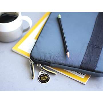 Dynotag® Web Enabled Smart Round Laminated Synthetic ID Tag. Property Tag for Bags, Keychain, Personal Items - Multiple Uses, with DynoIQ™ & Lifetime Recovery Service. 3 Unique Tags