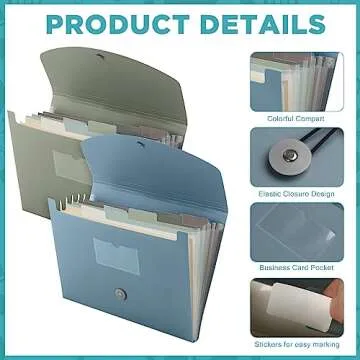 Harloon Expanding File Organizer for School and Office