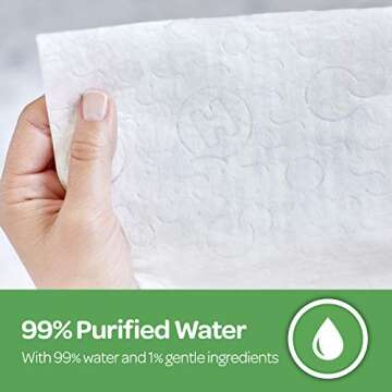 Huggies Natural Care Sensitive Baby Wipes, Unscented, 6 Flip-Top Packs, 48 Count (Pack of 6)