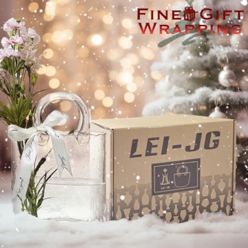 Stylish Handbag-Shaped Crystal Vase for Home and Events