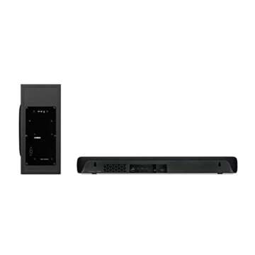 Yamaha Audio SR-C30A Compact Sound Bar with Wireless Subwoofer and Bluetooth, Black