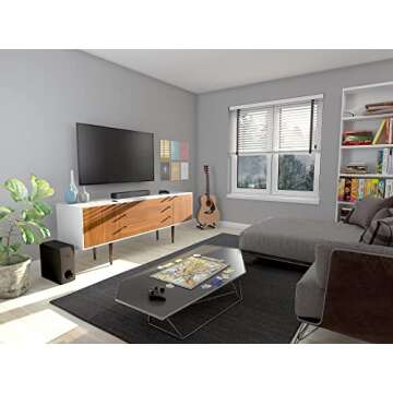 Yamaha Audio SR-C30A Compact Sound Bar with Wireless Subwoofer and Bluetooth, Black