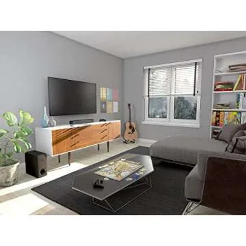 Yamaha Audio SR-C30A Compact Sound Bar with Wireless Subwoofer and Bluetooth, Black