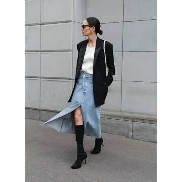 Casual High Waist Denim Skirt for Women | SweatyRocks