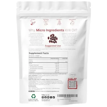 Antarctic Krill Oil Supplement Supports Health - 300 Soft-Gels