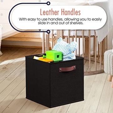 Ornavo Home 11 x 11 Storage Cube Bins for Stylish Organization