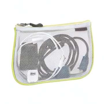 Travelon Set of 3 Assorted Piped Pouches, Brights, One Size