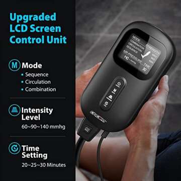 CINCOM Leg Massager for Circulation and Pain Relief, Air Compression Boots Helpful for Relaxation, S...