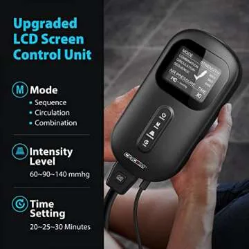 CINCOM Leg Massager for Circulation and Pain Relief, Air Compression Boots Helpful for Relaxation, S...