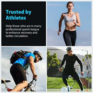 CINCOM Leg Massager for Circulation and Pain Relief, Air Compression Boots Helpful for Relaxation, Swelling and Edema Gifts for Mom and Dad Athletes Recovery - FSA HSA Eligible