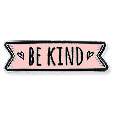 PinMart Motivational Enamel Lapel Pin – Be Kind Brooch Pin – Nickel Plated Enamel Lapel for Clot...