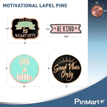 Be Kind Motivational Enamel Lapel Pin for All Ages