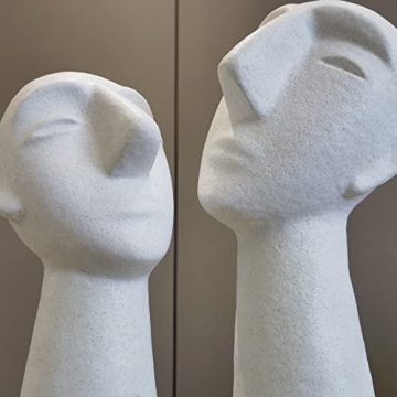 Mowtanco Abstract Ceramic Head Statue 11.8 Inch