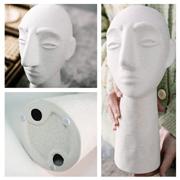 Mowtanco Abstract Ceramic Head Statue 11.8 Inch