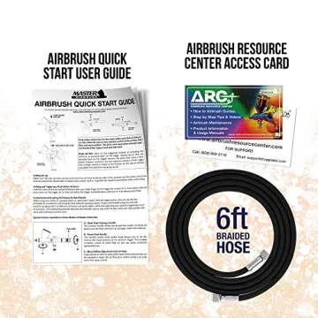 Master Airbrush Cool Runner II Dual Fan Air Compressor Professional Airbrushing System Kit with 3 Airbrush Sets, 0.3 mm Gravity & 0.35, 0.8 mm Siphon Feed - Hose Holder, How To Airbrush Learning Guide