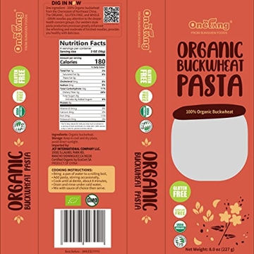 Gluten-Free Buckwheat Spaghetti Pasta - ONETANG Organic