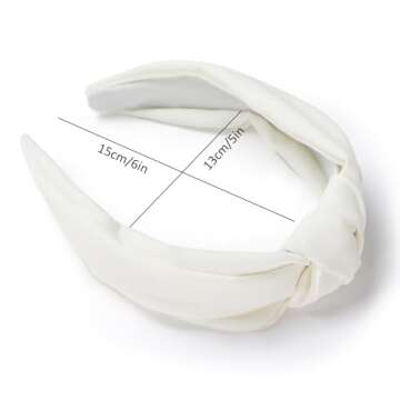 Etercycle Headband for Women, Knotted Wide Headband, Yoga Hair Band Fashion Elastic Hair Accessories...
