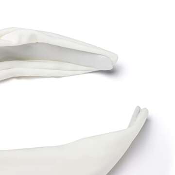 Etercycle Headband for Women, Knotted Wide Headband, Yoga Hair Band Fashion Elastic Hair Accessories for Women (White)
