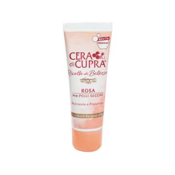 Cera di Cupra"Rosa per Pelli Secche" Cream for Dry Skin, Anti-age Formula - 2.5 Fluid Ounces (75ml) ...