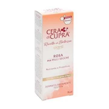Cera di Cupra"Rosa per Pelli Secche" Cream for Dry Skin, Anti-age Formula - 2.5 Fluid Ounces (75ml) Tube [ Italian Import ]