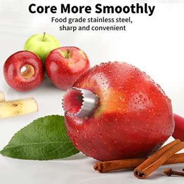 Partyreal CA13119 Apple Corer Remover with Ergonomic Handle for Effortless Fruit Preparation