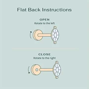 PAVOI 14K Gold Plated Solid 925 Sterling Silver Post Cubic Zirconia Stud Flat Back Earrings for Women | Cartilage Earring | Helix Piercing Jewelry | Small Stud Earrings for Women