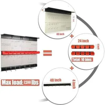 Ultrawall Pegboard Wall Organizer for Garage & Tools