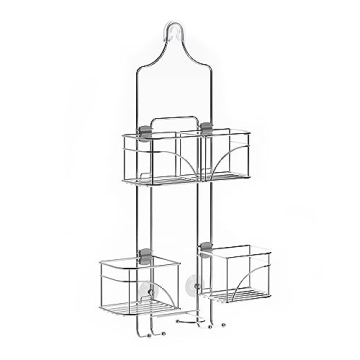 Zenna Home Chrome Expandable Over-The-Shower Caddy for Ultimate Organization