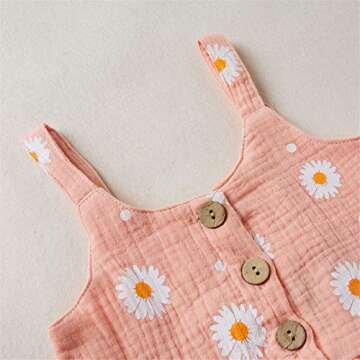 Infant Toddler Baby Girl Daisy Ruffle Tank Top & Shorts Set