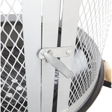 Fire Sense 28" Rolling Fire Pit for Outdoor Enjoyment