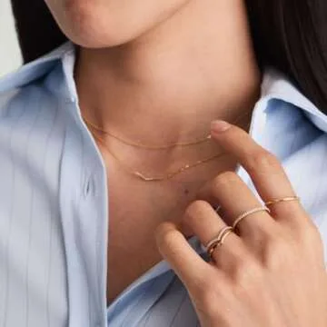 10 PCS Gold Plated Rings Set for Women - Dainty Knuckle Rings