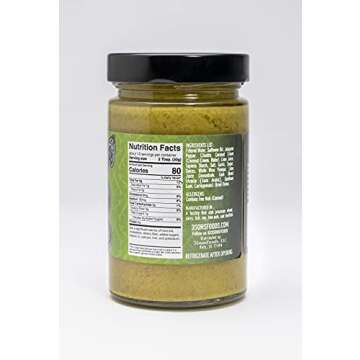Diablo Vegan Medium Salsa, All Natural Creamy Cilantro Sauce, 12.5 oz bottle, Made Lime Juice, Cilan...